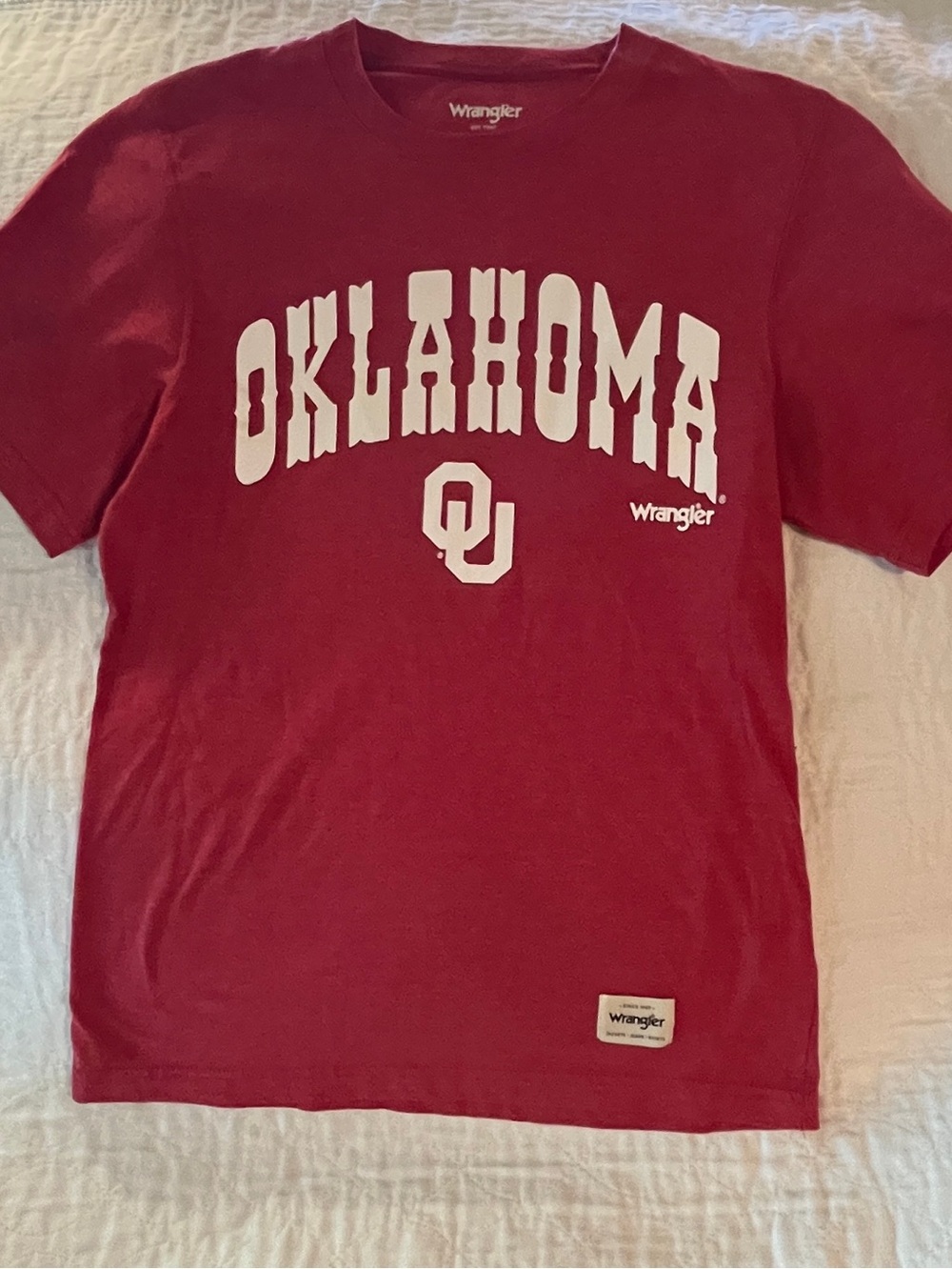 Wrangler Kids Oklahoma Maroon Graphic Tee